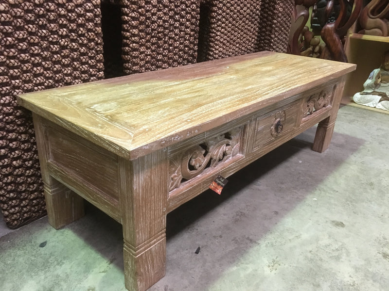Balinese Hand Crafted Coffee Table With drawer