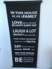 Balinese "We Are Family" Affirmation Scroll