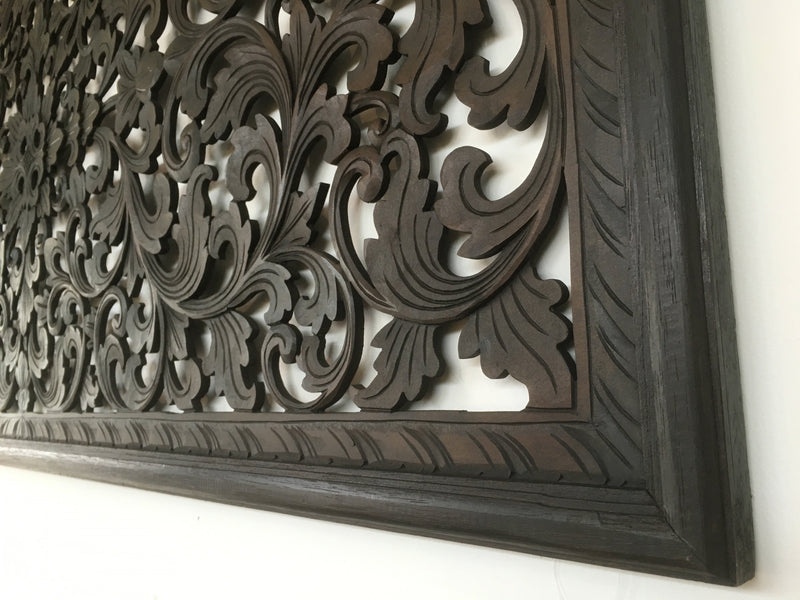 Balinese Wooden Carved BedHead