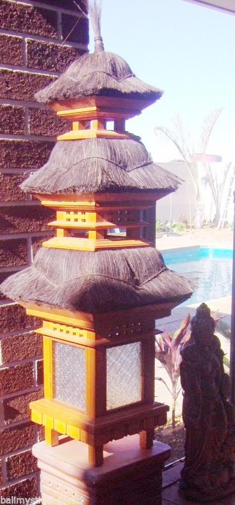 Balinese Hairy Hat Garden Lantern Bali Hut