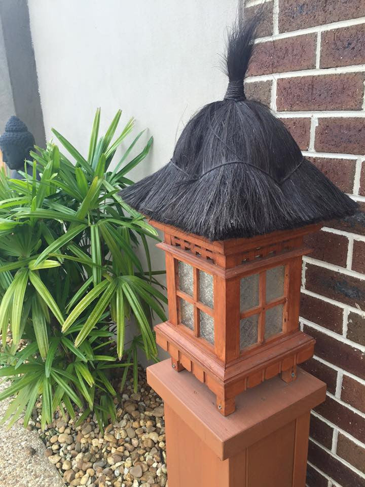 Balinese Hairy Hat Garden Lantern Bali Hut