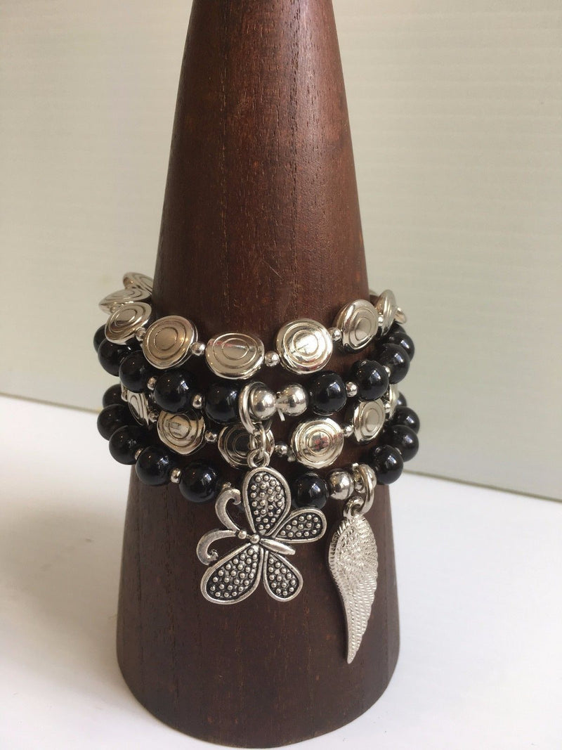 Beaded Bracelet with Charms