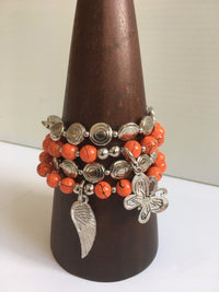 Beaded Bracelet with Charms