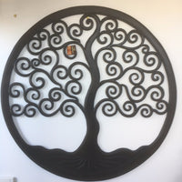 Hand Carved Tree Of Life Wall Hanging 100cm