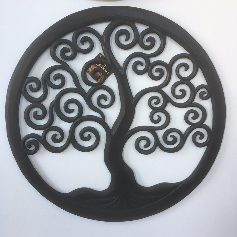 Hand Carved Tree Of Life Wall Hanging 50cm