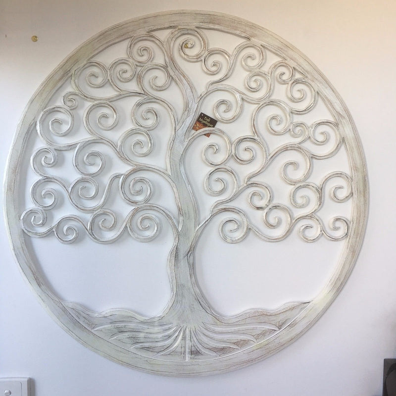 Hand Carved Tree Of Life Wall Hanging 100cm