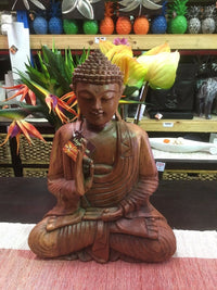 Siddhartha Carved Wooden Buddha Statue