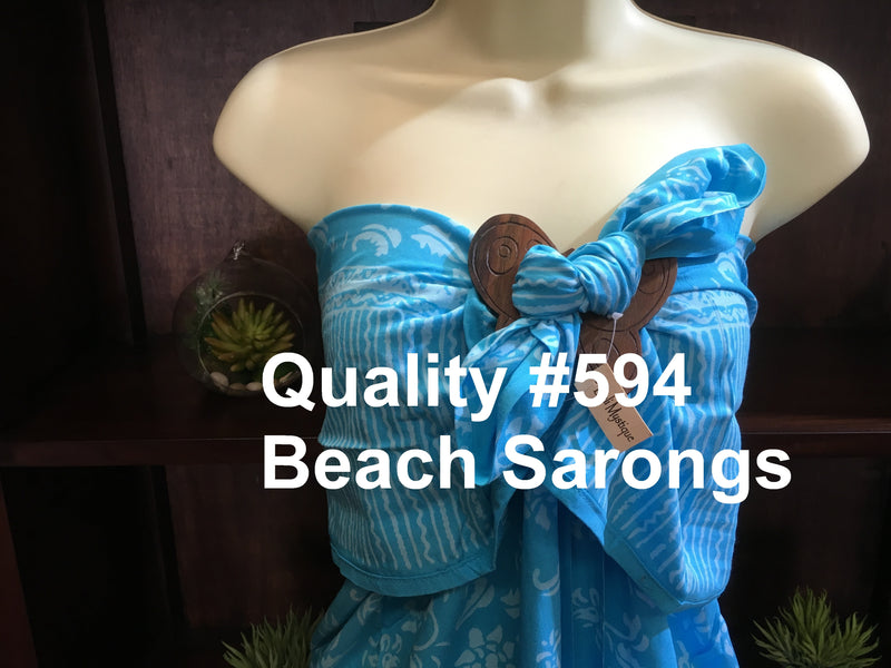 Quality Printed Balinese Beach Sarongs with Coconut Buckles