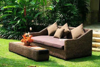 Balinese Large Water Hyacinth alfresco Day Bed Sofa / Lounge