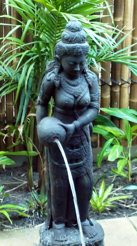 Balinese Cast GRC Dewi Sri Rice Goddess Water feature Garden Statue