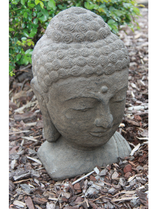 Balinese Buddha Head Garden Statue