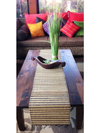 Balinese Striped Lidi Stick Table Runners/Placemats with Fringe