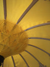 Balinese 2 Meter Umbrella with Gold Hearts & Tassels